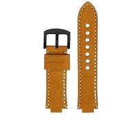 yeziu Bracelet de montre à bouche convexe pour montres de plongée ORIS AQUIS 733 7730 7740 pour hommes(Khakib,24mm-11mm)