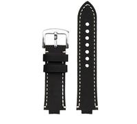 yeziu Bracelet de montre à bouche convexe pour montres de plongée ORIS AQUIS 733 7730 7740 pour hommes(Blackws,24mm-11mm)