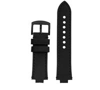 yeziu Bracelet de montre à bouche convexe pour montres de plongée ORIS AQUIS 733 7730 7740 pour hommes(Blackbb,24mm-11mm)