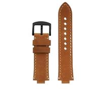 yeziu Bracelet de montre à bouche convexe pour montres de plongée ORIS AQUIS 733 7730 7740 pour hommes(Brownb,24mm-12mm)