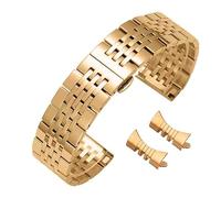 yeziu Bracelet de montre en acier inoxydable argenté pour Tissot T006, bracelet incurvé pour MIDO(Rosegold,20mm)