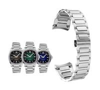yeziu Bracelet de montre en acier inoxydable pour montre Mido Multifort série TV M049526A M049, bracelet de montre pour homme, interface incurvée, bande en acier(Silver)