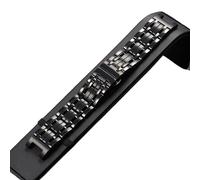 yeziu Bracelet de montre en acier pour bracelet GC GUESS à encoches(Black20-10,22mm)