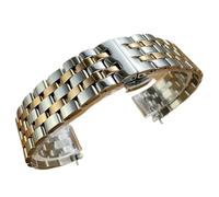 yeziu Bracelet de montre en acier pour Tissot Carson 1853 T122 T122410A T122407A, accessoires pour hommes(Rose golds,20mm-Mechanical)