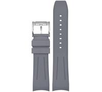 yeziu Bracelet de montre en caoutchouc fluoré pour Rolex Submariner, bracelets de montre pour homme pour Omega Seamaster(Grays1,20mm)