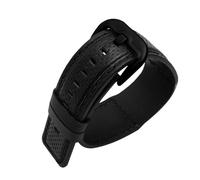 yeziu Bracelet de montre en cuir de vache pour Dietrich Riftag RGA90S7, accessoire de marque suisse tendance, chaîne de montre 24 mm(Blackb)