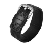 yeziu Bracelet de montre en cuir de vachette pour montre Dietrich 24 mm(Blackbs)