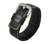 yeziu Bracelet de montre en cuir de vachette pour montre Dietrich 24 mm(Blackys)