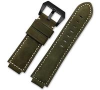 yeziu Bracelet de montre en cuir et nylon pour homme Timex Tide Compass T2n720, T2n721 et T2n739(Green-Black-K11)