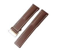 yeziu Bracelet de montre en cuir pour Breitling Avenger Superocean Blackbird(Brown)