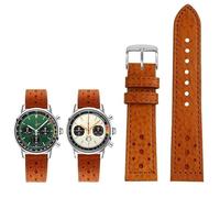 yeziu Bracelet de montre en cuir pour Breitling TOP TIME Little Ice Blue Panda(Brown1)