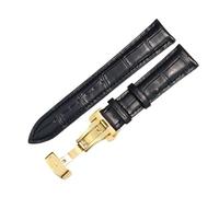 yeziu Bracelet de montre en cuir pour montre Hamilton Khaki Jazz Eternal(Blackg1,20mm)