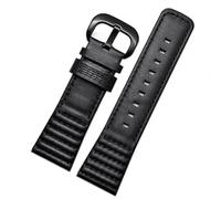 yeziu Bracelet de montre en cuir pour Seven Fridaies M2 Q201 02 03, souple et confortable, accessoire(Black-Black)