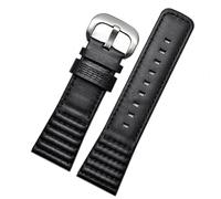 yeziu Bracelet de montre en cuir pour Seven Fridaies M2 Q201 02 03, souple et confortable, accessoire(Black-Steel)