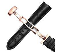 yeziu Bracelet de montre en cuir pour Tissot 1853 Le Locle T41 Gentleman Seastar Carson Heritage(Blackp,22mm)