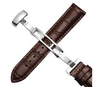 yeziu Bracelet de montre en cuir pour Tissot 1853 Le Locle T41 Gentleman Seastar Carson Heritage(Browns,22mm)