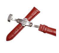 yeziu Bracelet de montre en cuir pour Tissot Le Locle 1853, Gentleman Couturier Ballade(Reds,19mm)