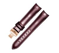 yeziu Bracelet de montre en cuir pour Tissot T035 Couturier 1853 T035627/T035617/T035407/T035410A(Burgundyp,24mm)