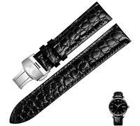 yeziu Bracelet de montre en cuir tendance pour Tissot 1853 Le Locle Ballade Carson PR 100(Blacks2,18mm)