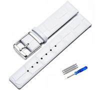 yeziu Bracelet de montre en cuir véritable motif bambou pour CK K2G211K2G231K2Y211K2Y231 Bracelet de montre à chaîne avec boucle ardillon pour homme(Whitesilver,22mm)