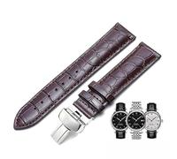 yeziu Bracelet de montre en cuir véritable pour bracelet de montre Tissot 1853 Le Locle T41 T006 PRC200(Brown silver clasp,20mm)