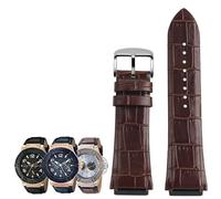 yeziu Bracelet de montre en cuir véritable pour montre GUESS W0040G3/W0040G5/W0247G3(Browns)