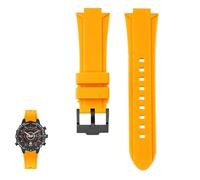 yeziu Bracelet de montre en résine et silicone pour montre Timex Tide Compass série T2N721 et T2N720. Accessoires(Yellowb a)