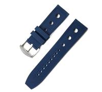 yeziu Bracelet de montre en silicone pour Breitling Black Bird Yellow Wolf Avengers Super Ocean Culture(Blues,22mm)