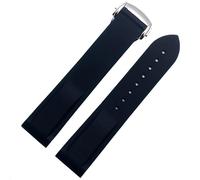 yeziu Bracelet de montre en silicone pour Omega Seamaster Planet Ocean, bracelet de montre en caoutchouc pour homme(Dark blues,20mm)