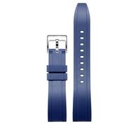 yeziu Bracelet de montre en silicone pour Tissot 1853 Le Locle Seastar Couturier Carson Quickster Quickforce. Bracelet de montre en caoutchouc pour homme.(Blues,18mm)