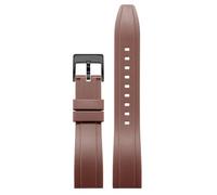 yeziu Bracelet de montre en silicone pour Tissot 1853 Le Locle Seastar Couturier Carson Quickster Quickforce. Bracelet de montre en caoutchouc pour homme.(Brownb,18mm)