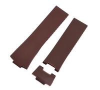 yeziu Bracelet de montre étanche en caoutchouc pour homme et femme, pour l'observation et la navigation à Athènes, 1183(Brown-No buckle)