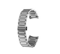 yeziu Bracelet de montre incurvé en acier inoxydable pour homme Mido Multifort TV M049.526 M049, bracelet en métal massif(Silver)