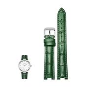 yeziu Bracelet en cuir cranté pour GC PASHA DE Bracelet spécial main homme femme pour Rossini(Greens,18-8mm)