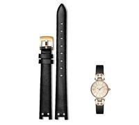 yeziu Bracelet en cuir pour montre Anne Klein Notch Girl Small Shield, style rétro, souple et confortable, accessoire pour AK(Black gk)