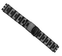 yeziu Bracelet en métal à noyau en acier massif pour Swatch YCS Yas YGS, chaîne de montre concave convexe en fer pour hommes et femmes(G20 Black,19mm)