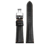 yeziu Bracelets de montre en cuir pour Hamilton à attache rapide pour Rolex Green Ghost(Blacks2,22mm)