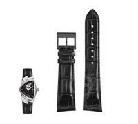 yeziu Bracelets de montre en cuir véritable pour Hamilton Khaki Field H24515551 H24515591 H24401731, chaîne de montre 21 mm(Blackb2)