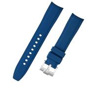 yeziu Bracelets de montre étanches en silicone pour Tissot Le Locle 1853 T410 Couturier Carson, pour hommes et femmes(Blue,18mm)