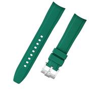 yeziu Bracelets de montre étanches en silicone pour Tissot Le Locle 1853 T410 Couturier Carson, pour hommes et femmes(Dark green,20mm)