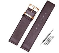 yeziu Pour CK K7b211/K7b216/K7b236 Bracelet de montre K7b Bracelet de montre en cuir véritable pour hommes et femmes(Brownr,16mm)