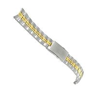 yeziu Pour Tissot PR100 T101.417 T101410 Bracelet de montre en acier inoxydable massif de 20 mm(Silver golden)