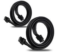 Yezriler Lot de 2 câbles d'alimentation PCIe 8 broches mâle vers 8 broches (6 + 2) mâles PCI Express pour alimentation modulaire EVGA 63 cm