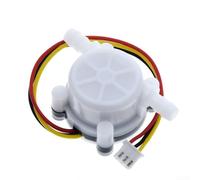 YF-S401 Capteur de débit d'eau pour purificateur de chauffe-eau pour machine à café, 0,3 à 6 l/min, compteur de débit de fluide à effet Hall, corps de valve en plastique CC 5-18 V avec tige en acier