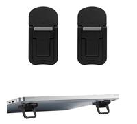 YFaith 2 Pièces Rehausseurs de Clavier Portables, Auto-Adhésift Support Ordinateur, Double Engrenage Support Téléphone, Pliable et Invisible, pour Ordinateurs, Claviers et Téléphones Portables