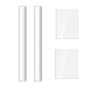 YFaith 4 Pièces Kit Argile Autodurcissante, Rouleau d'argile et Feuille Acrylique Outils Argile, Transparent Outil Sculpture Argile, Kit Poterie pour Modeler, Sculpter L'argile Outils Poterie