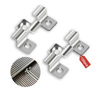 YFaith Clips pour Terrasses, 120 Pièces Attaches Cachées pour Terrasse, Clips de Terrasse-WPC Acier Inoxydable, Largeur Serrage 7,5 mm, Clip de Fixation Cachée, pour Sols Bois Massif et Composite