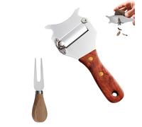 YFaith Coupe Fromage, Acier INOX Trancheuse à Truffe Réglable avec Poignée, Réglable Rasoir Truffes, avec Fourchette à Fromage, Rasoir à Truffes à Lame Ondulée, pour Cuisine, Restaurant