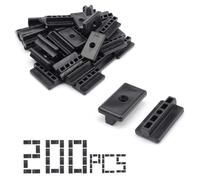 YFaith Lot de 200 clips WPC de 6 mm, clips de terrasse composites, clips de fixation cachés en T pour sols, balcons, jardins