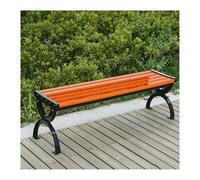 YFAURNDE Banquette Jardin, Banc Aluminium Exterieur, Conception RenforcéE, Robuste et Stable, AdaptéE Aux Pelouses, Cours, Porches, Espaces de Travail et EntréEs.(A Deluxe,150CM)